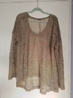 Free People Flowy Knit Long Sleeve Top